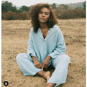 Free People Light Blue Sweater